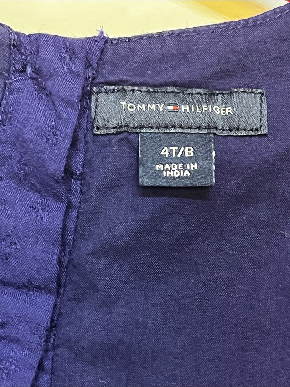 🔥 FLASH SALE 👇🏻🔥 Tommy Hilfiger Deep Navy Girls Dress - Size 4T -GREAT CONDITION - Picture 3 of 10